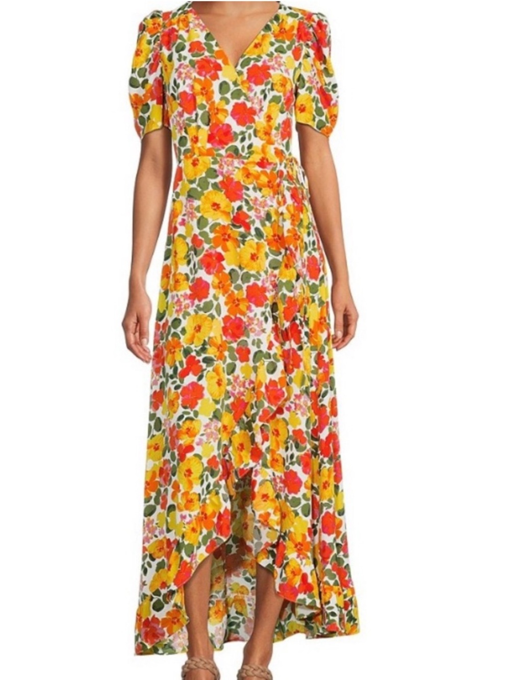 Sugarlips Abelia wrap maxi dress size small
